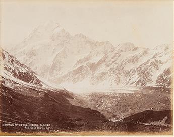 NEW ZEALAND.  Wheeler & Son. Album of 18 mounted albumen photographs of views in the New Zealand Alps.  1880s?